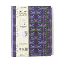 Caderno Cícero Organizador Libelulas Pautado &amp Pontado 17x24 Azul