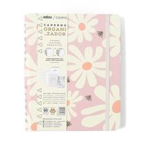 Caderno Cícero Organizador Melissa Pautado &amp Pontado A5 Pink Bloomy