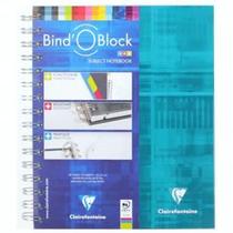 Caderno Clairefontaine Bind'O Block Quadriculado A5+ Turquesa Caderno Clairefontaine Bind'O Block Quadriculado A5+ Turquesa