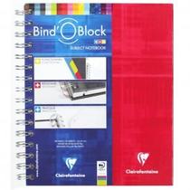 Caderno Clairefontaine Bind'O Block Quadriculado A5+ Vermelho Caderno Clairefontaine Bind'O Block Quadriculado A5+ Vermelho