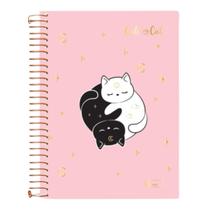 Caderno Colegial 01x01 Cute Cat Cadersil