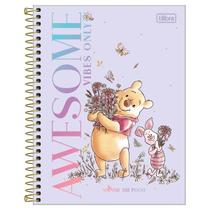 Caderno colegial 1 matéria 80 folhas Pooh Tilibra