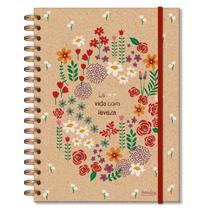 Caderno Colegial 1 Matéria Campestre Kraft - Fina Ideia Caderno Colegial 1 Matéria Campestre Kraft - Fina Ideia