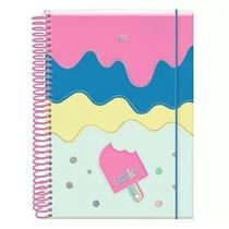 Caderno colegial 10 matérias dac hello 160fls decoradas