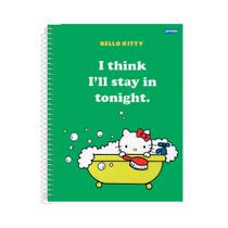 Caderno Colegial 1x1 80 Fls C.D. Jandaia - Hello Kitty 1