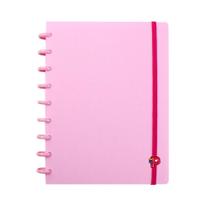 Caderno Colegial 80 Fls C.D. Pop Disc - Yummy Color Rosa Pastel 1 Caderno Colegial 80 Fls C.D. Pop Disc - Yummy Color Rosa Pastel 1
