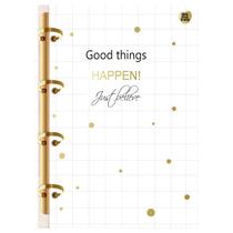 Caderno (COLEGIAL) Argolado Fichário Happen 160 Folhas 17,9cm x 24,1cm Animativa