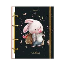 Caderno Colegial Argolado Woodland 4 Furos 80 Folhas CADERSIL Modelo 1