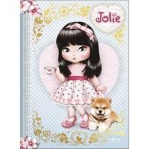 Caderno Colegial Brochura Jolie 1 Matéria 80 Folhas Capa Dura 17,6 x 23,9cm Tilibra