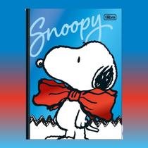 Caderno Colegial Brochura Snoopy 17,6 x 23,9cm 1 Matéria 80 Folhas Capa Dura - Tilibra