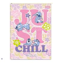 Caderno Colegial Brochura Stitch Just Chill 160 Folhas - Foroni