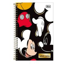 Caderno Colegial Capa Dura Espiral Mickey Mouse Tilibra