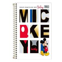 Caderno Colegial Capa Dura Espiral Mickey Mouse Tilibra
