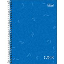 Caderno Colegial Colorido Lunix 10 Matérias 17,7 x 24 cm 160 Folhas - Tilibra