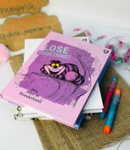 Caderno Colegial Costurado Capa Dura 160 Folhas Alice ANIMATIVA
