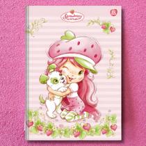 Caderno Colegial Costurado Capa Dura Moranguinho 160 folhas Strawberry Shortcake Morango Animativa Caderno Colegial Costurado Capa Dura Moranguinho 160 folhas Strawberry Shortcake Morango Animativa