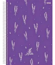Caderno colegial espiral capa dura 160fls Lavender São Domingos