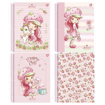 Caderno Colegial Espiral Capa Dura 1x1 - 80 Folhas - Moranguinho - Animativa Caderno Colegial Espiral Capa Dura 1x1 - 80 Folhas - Moranguinho - Animativa