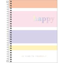 Caderno Colegial HAPPY COLORS 1 matéria 80fls - TILIBRA