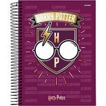 Caderno colegial harry potter 160 folhas 10x1 jandaia