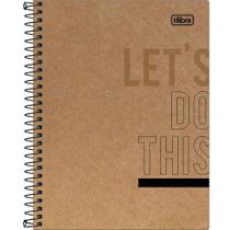 Caderno Colegial Kraft Work - Let's Do This - 80 Folhas - Tilibra