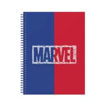 Caderno colegial marvel azul e vermelho culturama 80fls 707110303