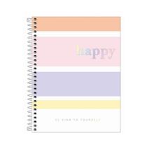 Caderno Colegial Tilibra Happy Color 1 Matéria 80 Folhas