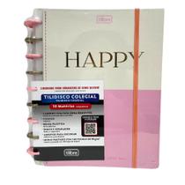 Caderno Colegial Tilidisco 10 Matérias Happy Tilibra - 7891027349073