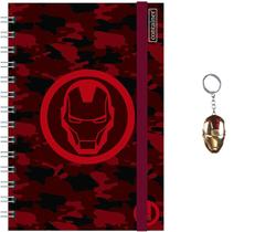 Caderno College 80fls Com Chaveiro Homem de Ferro 11809