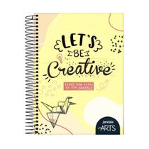 Caderno Colorido Sem Pauta Let's be Creative Jandaia Arts Caderno Colorido Sem Pauta Let's be Creative Jandaia Arts