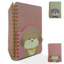 Caderno Com 80 Folhas Pautada 15x20 cm Com Bloco de Anotação