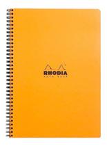 Caderno Com Espiral Papel Quadriculado A4 Capa Orange Rhodia