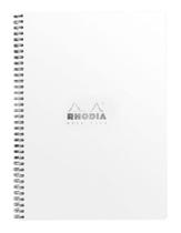 Caderno Com Espiral Papel Quadriculado A4 Capa White Rhodia