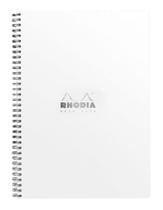 Caderno Com Espiral Papel Quadriculado A4 Capa White Rhodia Caderno Com Espiral Papel Quadriculado A4 Capa White Rhodia