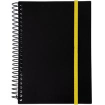 Caderno Confetti Espiral Capa Plástica 1/4 Le Black Neon 96 Folhas Diversas Cores
