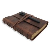 Caderno CoolLeathor POROMO Couro - 240 Páginas (13x18cm) - Marrom Caderno CoolLeathor POROMO Couro - 240 Páginas (13x18cm) - Marrom