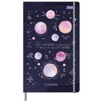 Caderno Costurado 80Fls Cosmos 128X208Mm Preto Foroni