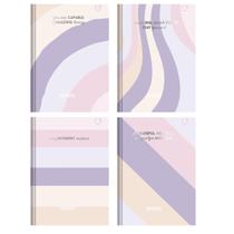 Caderno Costurado Capa Dura 1x1 - 80 Folhas - Cristales - Animativa