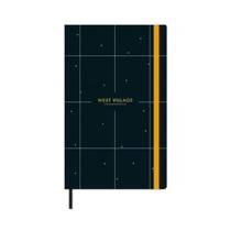 Caderno Costurado Capa Dura Sem Pauta 80 Folhas 128x208mm Fitto G West Village TILIBRA