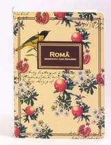 Caderno costurado capa flexível 32 folhas perfumado aroma romã