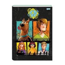 Caderno Costurado Jandaia Universitário Capa Dura Scooby Doo 80 Folhas - Embalagem com 5 Unidades