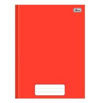 Caderno Costurado Tilibra 1/4 Capa Dura Pepper Vermelho 80 Folhas Embalagem com 5 Unidades