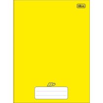 Caderno Costurado Tilibra Universitário Capa Dura D+ Amarelo 48 Folhas - Embalagem com 10 Unidades