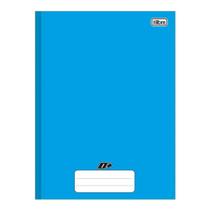 Caderno Costurado Tilibra Universitário Capa Dura D+ Azul 96 Folhas - Embalagem com 5 Unidades