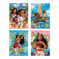 Caderno Costurado Tilibra Universitário Capa Dura Moana 80 Folhas - Embalagem com 5 Unidades