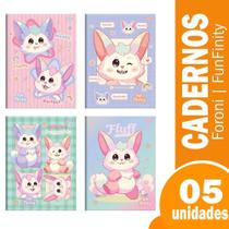 Caderno costurado universitario capa dura foroni funfinity 5x80fls