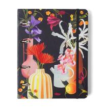 Caderno criativo argolado office duo atelie pautado &amp pontado a5 preto