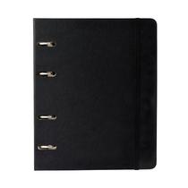 Caderno Criativo Argolado Office Duo Clássica Pautado & Pontado A5 Preta