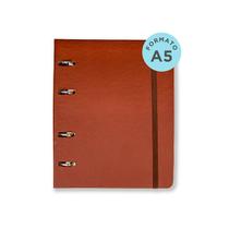 Caderno Criativo Office Duo Argolado Clássica Pautado & Pontado A5 Café Cicero