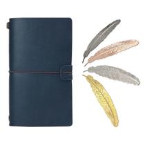 Caderno Criativo Retro com Capa de Couro A6, Multifuncional, Portátil, com Folhas Soltas para Viagem
